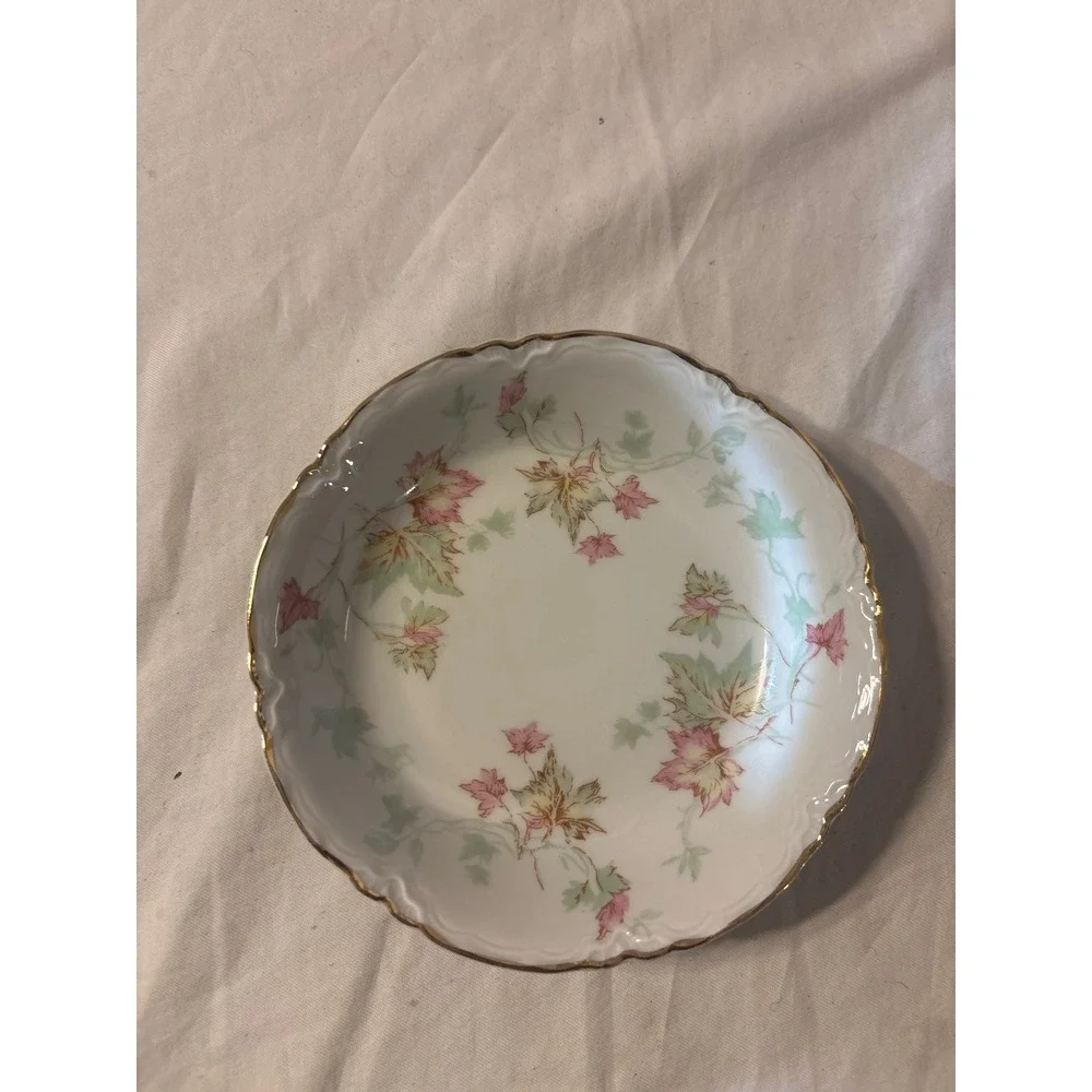 Hutschenreuther Selb Bavaria Berry Bowls Set 12 White Pink Green Gold Excellent